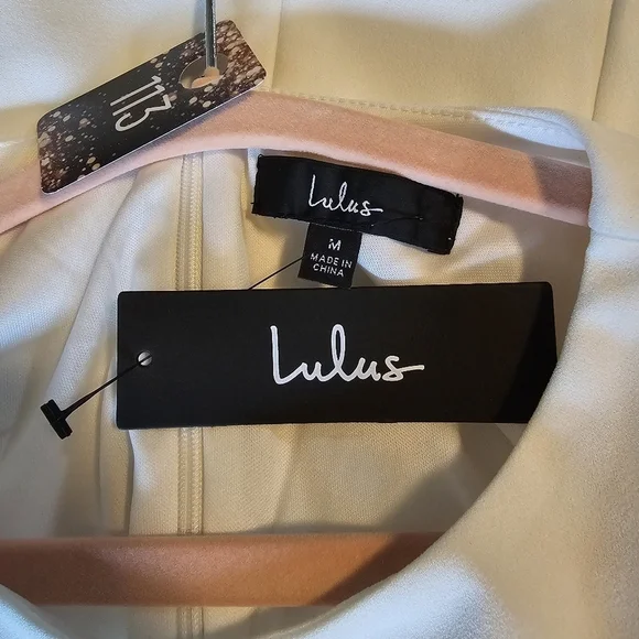 Lulus Women's Westwood White Half Sleeve Sheath Dress, Medium - Picture 14 of 14